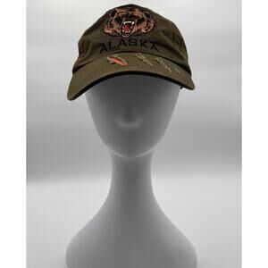 Arctic Circle Alaska Baseball Cap Hat Grizzly Bear Brown/Orange, Head Wear